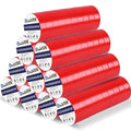 100 Rolls Red Electrical Tape Bulk 3/4 Inch x 66ft, Waterproof Vinyl Electric Tape High Temp Insulation Tape for Electrical Protection Home Outdoor Electric Insulating Wire Wrapping