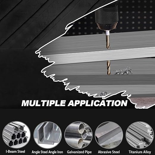 Hex Shank Cobalt Drill Bit Set 16Pcs 1/16"-1/4", M35 HSS Impact Driver Drill Bits for Metal and Hardened Steel, with Indexed Storage Case