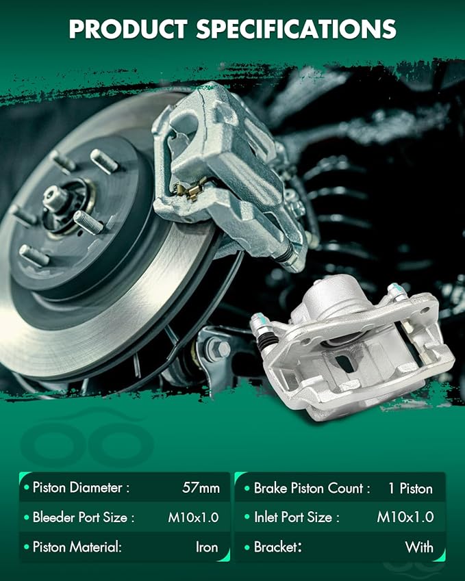 SCITOO 19B2663 19B2662 Front Left & Right Disc Brake Calipers Assembly w/Bracket For Honda For CR-V 2002-2004,For Honda For Element 2003-2011