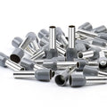 AIRIC UL Listed Wire Ferrule Connectors 12 Gauge - DIN Standard - Crimp Copper Ferrules Terminals Wiring Electrical Connector Nylon Insulated Pin Cord End Terminal 12 AWG, Grey, 100 Pcs