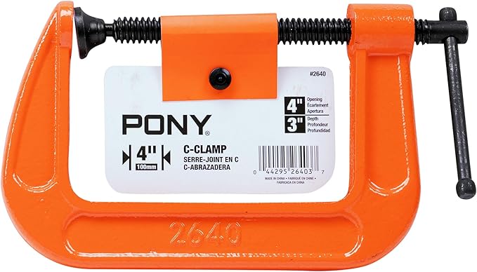 Pony Jorgensen 2640 C-Clamp, 4-Inch