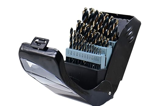 Shars 1/16-1/2 x 64ths 29 Pcs HSS 6542 Jobber Drill 29 Pcs Set 135° Point Angle 404-2940 New P)