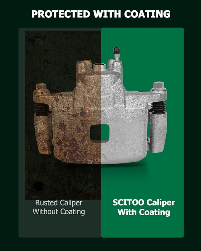 SCITOO Front Left Brake Caliper With Bracket 18B5032A Compatible For Dodge Caliber 2007-2012