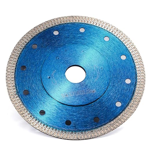 6 Inch with Arbor 7/8" Super Thin Diamond Tile Blade Porcelain Saw Blade for Cutting Porcelain Tile Granite Marbles (6")