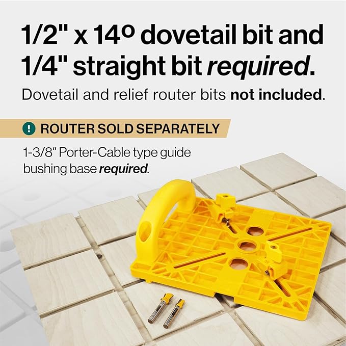 MICROJIG Matchfit Grid Router Guide – Precision Dovetail Clamp Track Jig for Woodworking, Easy Self-Indexing 4" Spacing, Build Custom Workbenches, Jigs & Sleds, MFRG-400-000