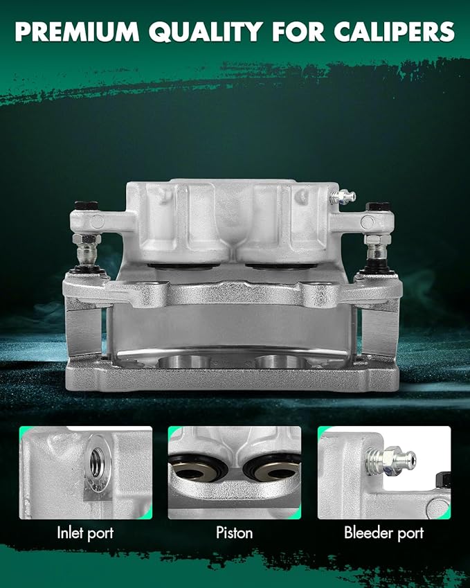 SCITOO 18-5017 Front Left Disc Brake Caliper w/Bracket Fit For Chrysler For 200 2013-2014,For Dodge For Challenger 2009-2020,For Dodge For Magnum 2005-2008, Double Pistons