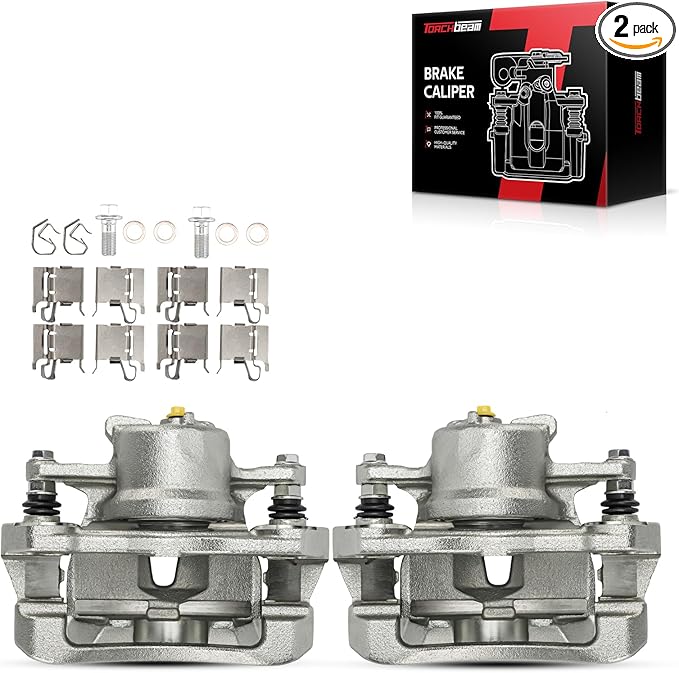 Torchbeam Front Brake Calipers Set for Toyota Corolla 2009-2019, Scion xD 2008-2014, Toyota Matrix 2009-2013, Pontiac Vibe 2009-2010, Front Left and Front Right Calipers Replace # 19P3434+19P3435