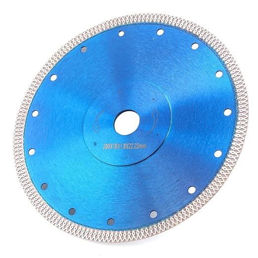 8” Super Thin Diamond Tile Blade Porcelain Saw Blade for Cutting Porcelain Tile Granite Marbles (8")