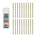 7/64 inch Cobalt Drill Bits (20Pcs), M35 HSS Metal Jobber Length Twist Drill Bit Set for Hard Metal, Stainless Steel, Iron, Copper, Aluminium, Brass, Plastic & Wood