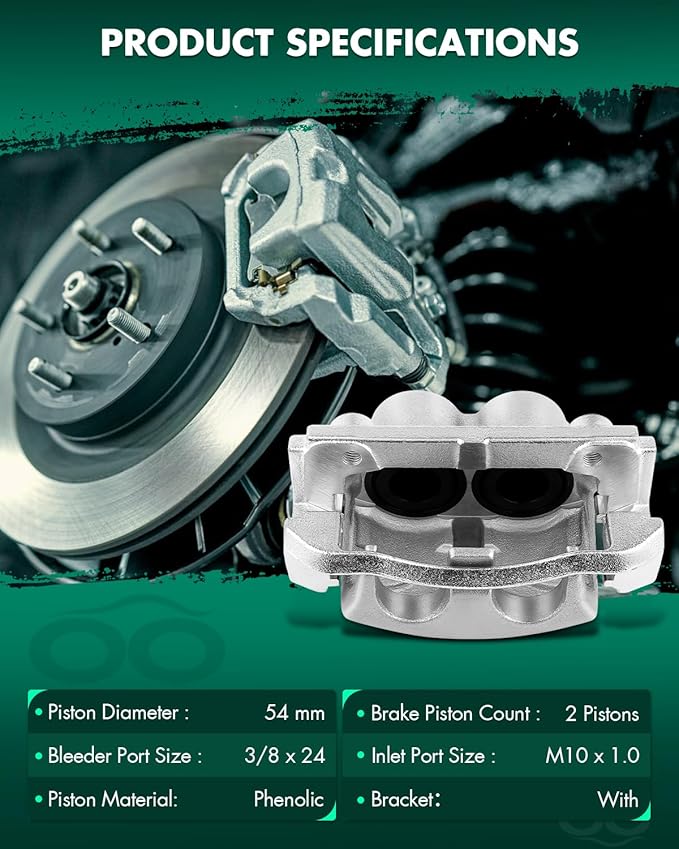 SCITOO Front Right Brake Caliper With Bracket 18-B4974 Compatible For Ford For F-150 2005-2008 For Lincoln Mark LT 2006-2008