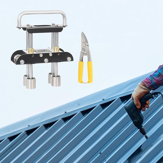 Roller Bender, 0-90°Bending Angle Metal Bending Tool, Steel Aluminum Copper Plate Metal Roller Bending Tool for Various Metal Roofing (Black)
