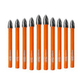 Carbide Tip Drill Bit-BGTEC Wood Drill Bits, 10pcs Round Shank 5/16" Cross Hard Alloy Drill Bits for Wood Plastic Masonry Brick