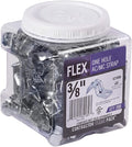 Halex – 3/8 Inch Flexible Metal Conduit (FMC) – 1 Hole Straps – 62180B – 200 Per Pack – Silver
