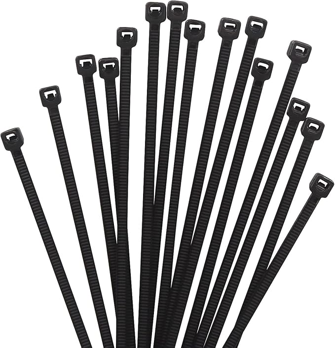XINGO Black Cable Zip Ties 4 inch, 1000 PCS Industrial Nylon Zip Ties, Premium Self-Locking Nylon Zip Ties for Electronics Organizer,Home Office Garage Multiple Use