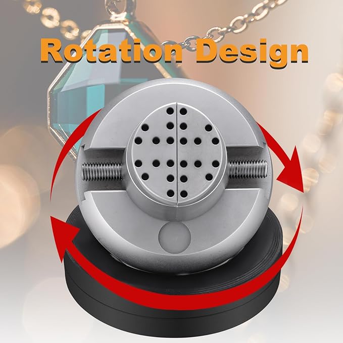 DZQ Ball Vise 5" Engraving Setting Tool 360°Rotation Professional Ball Vise 36PCS Attachment Jewelry Engraving Block Tools Standard Block