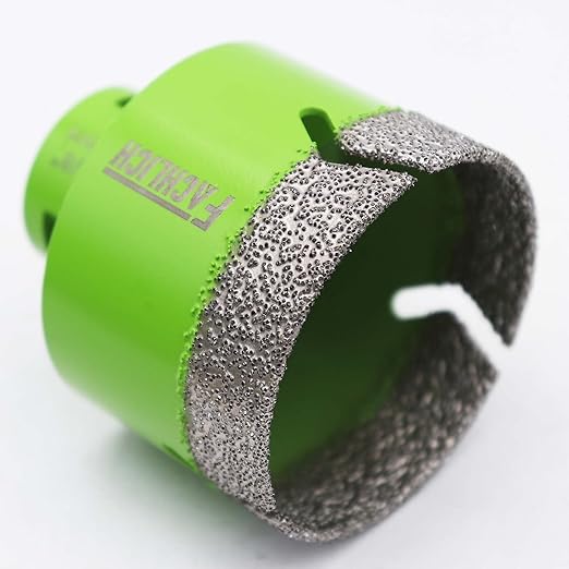 Diamond Core Drill Bits,2-3/8" 60mm Tile Drill Bits Vacuum Brazed Diamond Hole Saw for Porcelain Tile,Granite,Marble,Concrete,Masonry,Brick