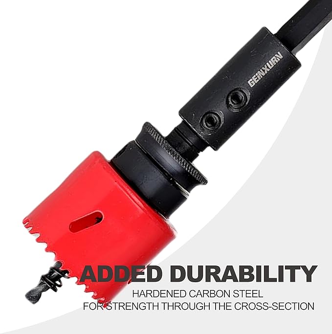 Tools Hole Saw Extension Chuck, 12-Inch x 1/2-Inch Hex Shank Reducing Locking Impact Extension