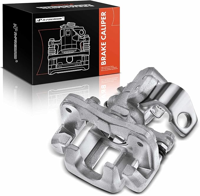 A-Premium Disc Brake Caliper Assembly with Bracket Compatible with Select Honda and Acura Models - Civic 2006-2015, ILX 2013-2018, CSX 2006-2011 - Rear Right Passenger Side