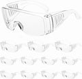 WFEANG Clear Safety Glasses bulk, Lightweight Protective Eyewear For Men Women, Over Goggles Impact Scratch Resistant