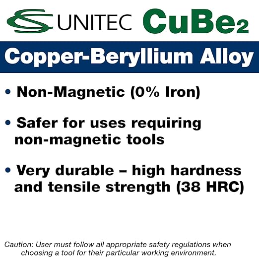 C.S. Unitec Screwdriver Phillips Head Non-Sparking, Non-Magnetic, Corrosion Resistant Type 3 (5mm) x 6"" Round Shank TUV Certified EX803-3B"