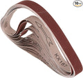 10 Pcs Sanding Belts 1 x 18 Inch 400 Grit Aluminum Oxide Abrasive Sandpaper for Belt Sander Metal Grinding Wood Working Weld Rust Removal