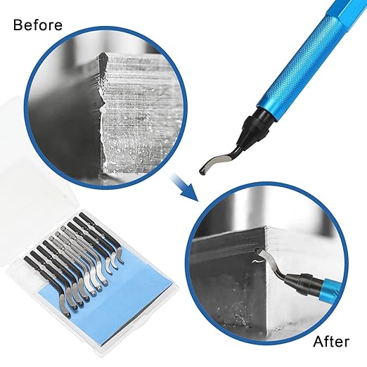 Deburring Tools for 3D Printer,12pcs,10pc Multiuse Blades Removing Burr,Micro Wire Cutter for 3D Printer,Resin,Plastic Models