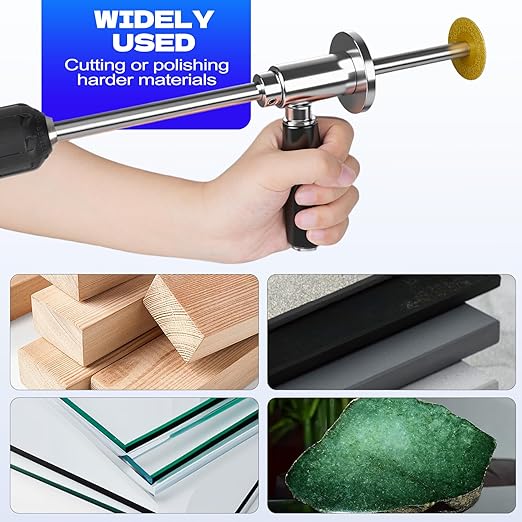 Pipe Inside Cutter for PVC Pipe with Diamond Grit Cutting Wheel and Handle, 7 Inch Adjustable Cutting Depth Stainless Steel Plumbing Cutter Tool Fit with 1/4" Hex Shank,for 1-1/2 Inch to 8 Inch Cut