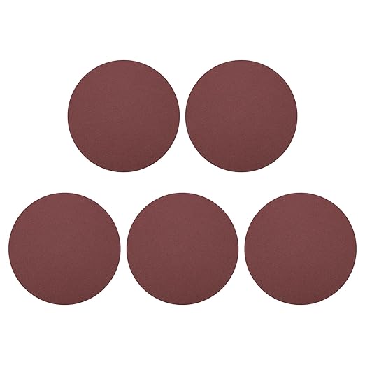 HARFINGTON 5 Pcs 9 Inch Sanding Disc 100 Grit Hook and Loop Sandpaper Random Orbital Sander Pads for Woodworking Automotive Metal Polishing