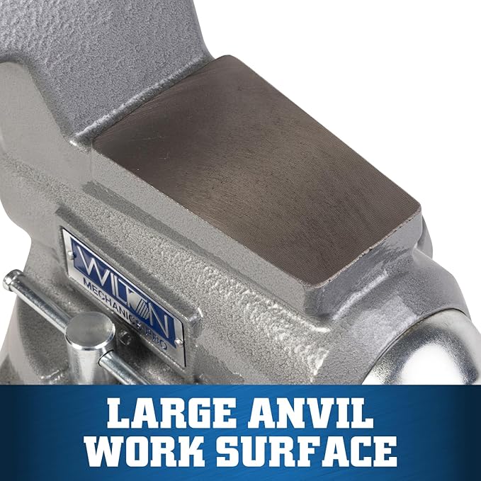 Wilton Mechanics Pro Bench Vise, 5-1/2" Jaw Width, 5" Jaw Opening, 3-5/8" Throat (Model 855M)