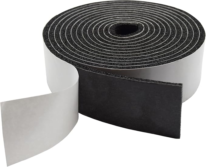 DOBTIM Pipe Insulation Foam Wrap Tape, self Adhesive with high Resilience for Pipe Insulation Wrap 13 Ft Long x 2 Inch Wide x 1/5 Inch Thick
