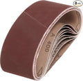 HARFINGTON 3 x 21 Inch Sanding Belts, 8 Pcs 400 Grits Aluminum Oxide Abrasive Belt Sander File Belt for Woodworking, Metal Polishing, Knife Sharpener