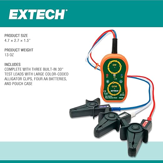Extech PRT200 Non-Contact Phase Sequence Tester