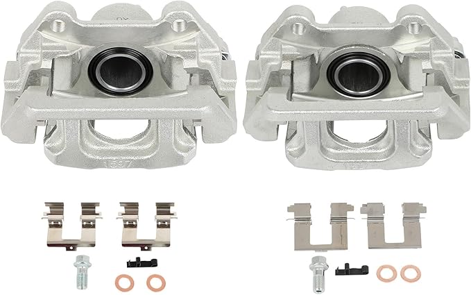 cciyu 19B3825 19B3824 Rear Left & Right Brake Calipers With Bracket For Honda For Pilot 2009-2015