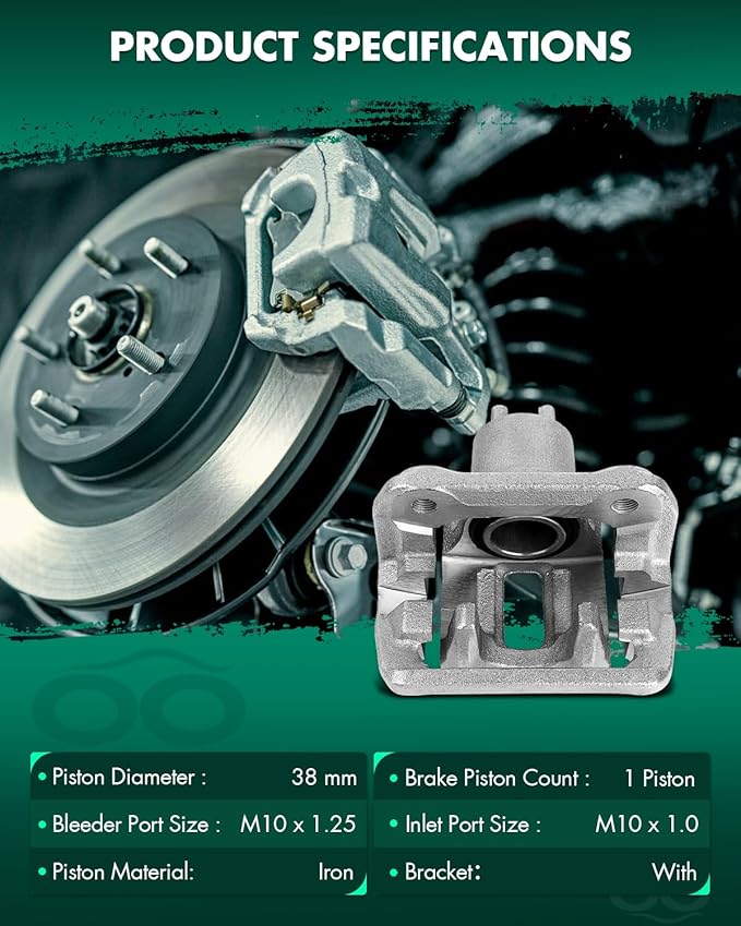 SCITOO 19B6886 Disc Brake Caliper Assembly with Bracket Fit For Acura RDX 2013-2018,For Honda Crosstour 2012-2015,For Honda CR-V 2007-2016