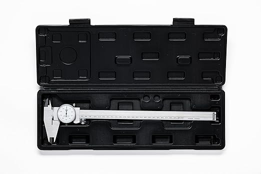 PEC Dial Caliper 0-300mm, Stainless Steel Precision Measuring Tool with Shock-Proof Dial, High Accuracy ±0.01mm