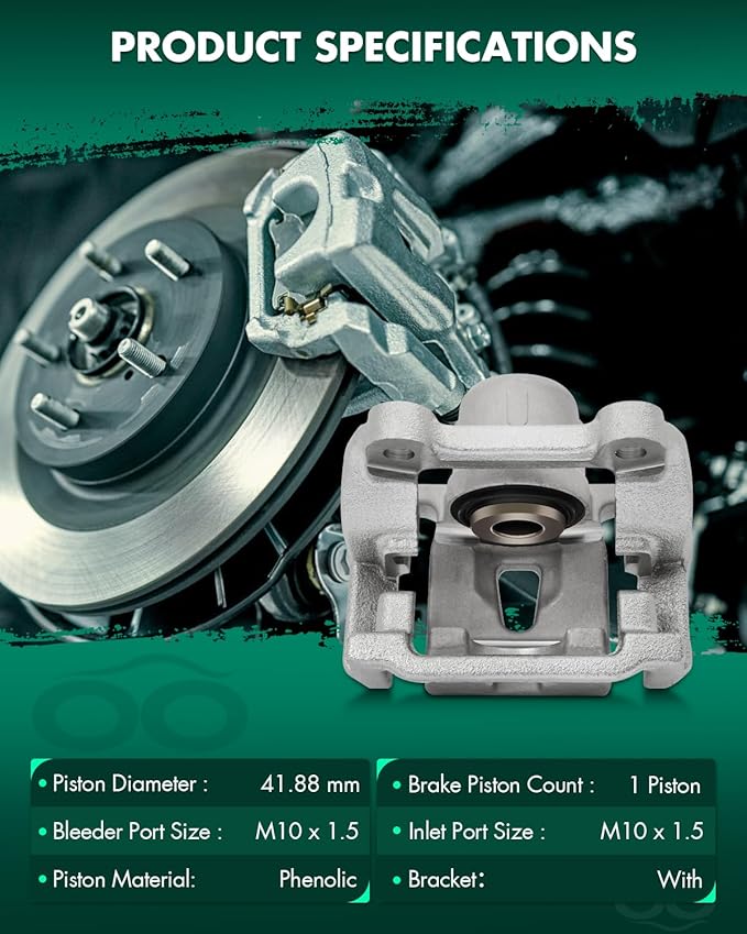 SCITOO 18B4970 18B4971 Disc Brake Calipers Assembly with Bracket Fit For Chrysler 300 2005-2018,For Dodge Challenger 2009-2018,For Dodge Charger 2006-2018,For Dodge Magnum 2005-2008