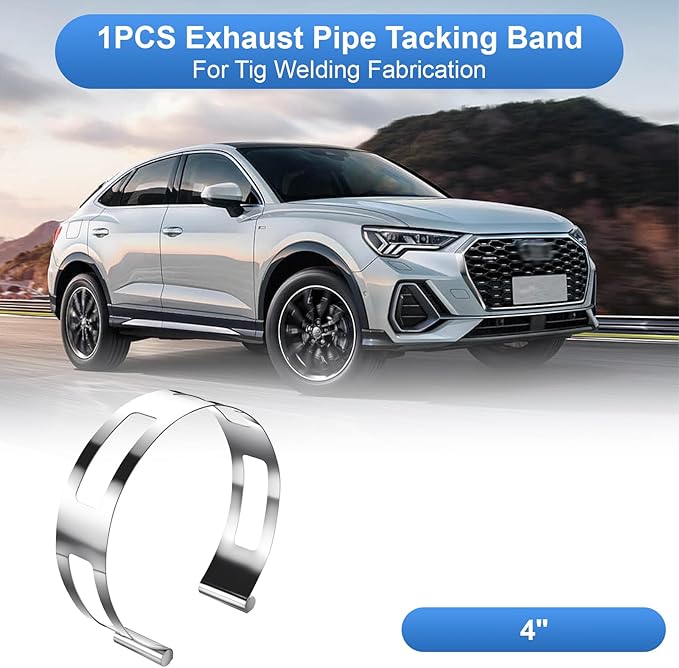 4 Inch Stainless Steel Exhaust Clamp, Universal for Welding and Exhaust Pipe Repair (4 inches)