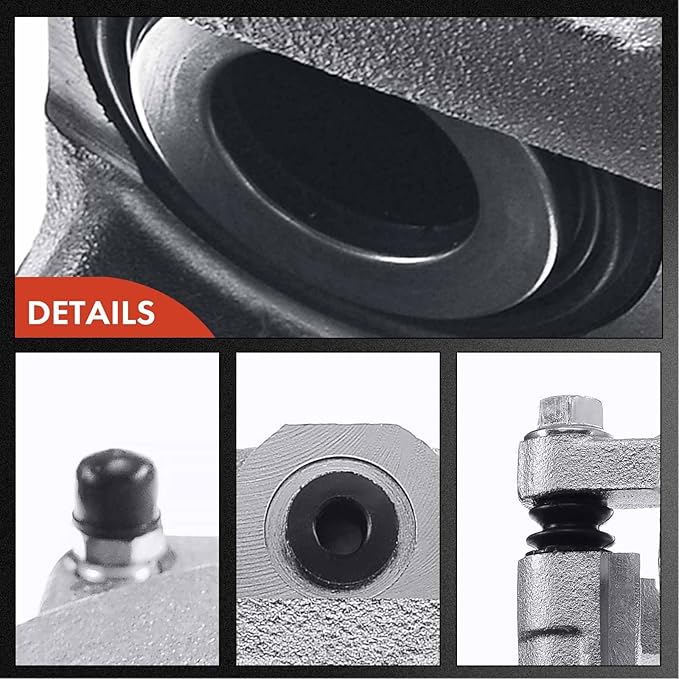 A-Premium Disc Brake Caliper Assembly With Bracket Compatible with Chevy, Cadillac, GMC and Hummer Models - Silverado 1500 2500 3500, Escalade, Tahoe, Sierra 1500 2500 3500, Savana 1500