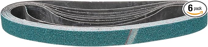2 x 42 Inch Sanding Belt, 6 Pcs 36 Grit Zirconia Knife Sharpener Belts Work Sharpening for Belt Sander Knife Carving Tool Metal Working