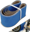 4 x 36 Inch Sanding Belts, 6 Pcs 60 Grit, Zirconia Sanding Belts for Metal Polishing, Woodworking, Surface Smoothing