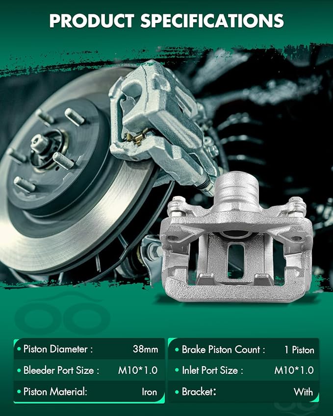 SCITOO 19B2994A Rear Left Disc Brake Caliper Assembly w/Bracket For Nissan For Pathfinder 2005-2012