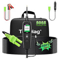 Power Circuit Probe Kit, Topdiag P100 Car Circuit Tester, 12-24V Automotive Electrical Tool, AC/DC Resistance Circuit Detector with 40FT Extension Cable, Trailer Truck Voltage Current Detector