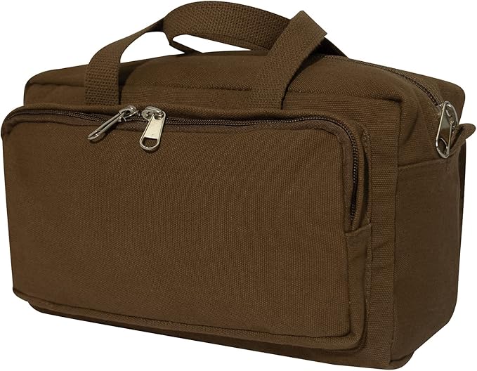 Rothco G.I. Type Zipper Pocket Mechanics Tool Bag With Stencil, Earth Brown