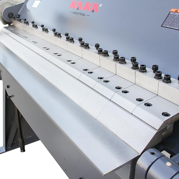 KAKA INDUSTRIAL Box and Pan Brake, 49-Inch Sheet Metal Brake, Industrial-Grade Sheet Metal Bender Machine,12-Gauge Mild Steel Capacity Pan and Box Brake, 0-135 Degree Adjustable W-4812