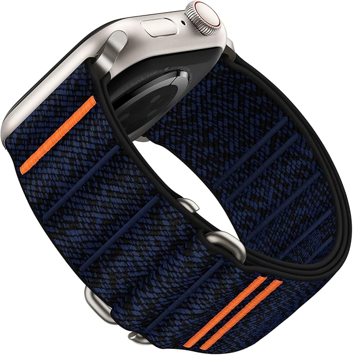 Suitisbest Sport Bands Compatible with Apple Watch Ultra Band 49mm 46mm 45mm 44mm 42mm 38mm 40mm 41mm Men Women, Stretchy Nylon Sport Loop Strap with S-Hook for iWatch Series 10 Ultra SE 9 8 7 6 5 4 3