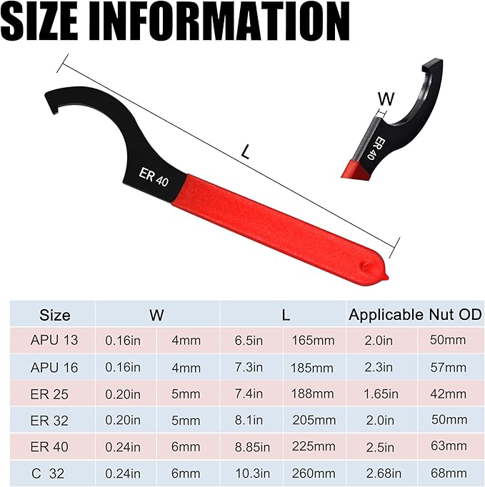 Universal Spanner Wrench Set 6Pcs Steel Adjustable Shock Wrench Coilover Spanner Motorcycle Coil Over Shock Adjustment Tool