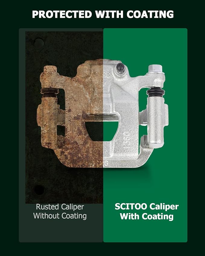 SCITOO Rear Left Brake Caliper With Bracket 19B2780 Compatible For Nissan Altima 2002-2006 2013-2018 For Nissan Maxima 2003-2007