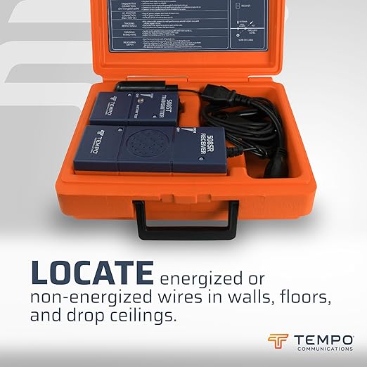 TEMPO 508S-G Irrigation Cable Locator & Wire Finder, Precise Wire Locator, Trace or Locate Dead or Energized Wires Underground, in Walls, Under Floors (Professional Grade)