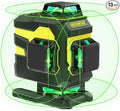 IKOVWUK 4x360° Laser Level, Self-leveling Tool for Construction, Tiling Floor & Picture Hanging, 4D Cross Line Laser Level with Remote Control, 16 Lines Vertical/Horizontal level with 2*4 Ah Battery