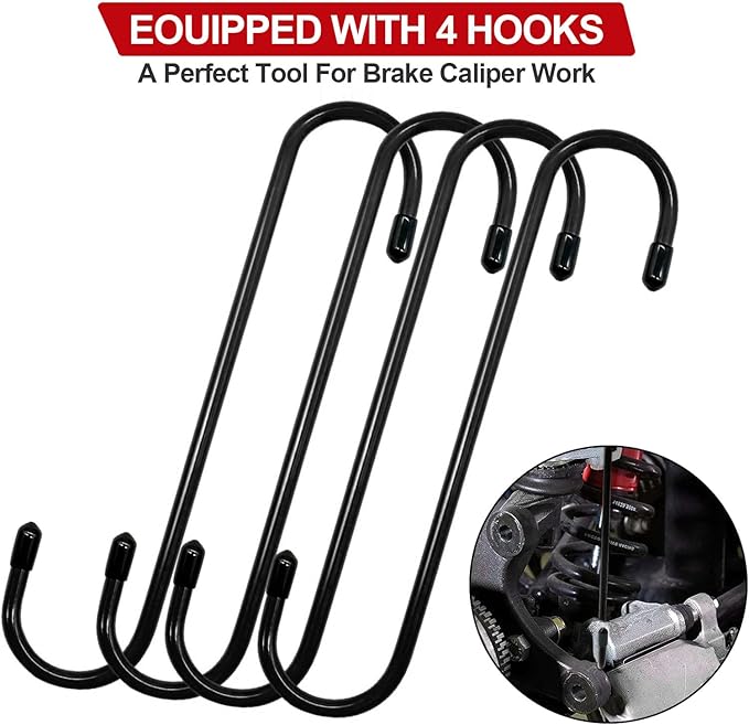 altivox Brake Caliper Compression Tool, Brake Caliper Tool with 4 Caliper Hangers, Universal Disc Brake Caliper Compression Tool Brake Piston Compressor Tool Automotive Tools for Car Brake Repair